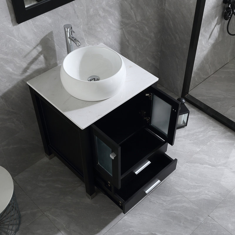 Ebern Designs Malti 24.4'' Freestanding Single Bathroom Vanity with